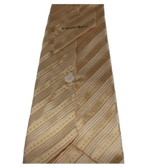 Stefano Ricci Shimmering Golden Yellow Silk Tie 60 X 4 Italy - Picture 5 of 8